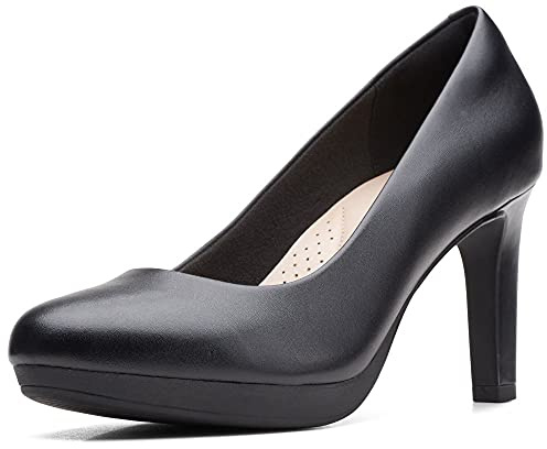 Clarks Ambyr Joy, Bomba Mujer, Black Leather, 37 EU