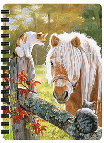 3D LiveLife Bloc-note - La Visite de Deluxebase. Carnet à Spirale A6 Art Lenticulaire 3D Chevaux pages vierges en papier recyclé. Illustrations sous licence de l'artiste renommé Persis Clayton Weirs