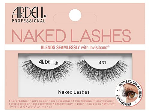 Ardell Naked Lash 431 False Eyelashes, Medium Volume and Length, Vegan Friendly, 1 Pair (Pack of 1)