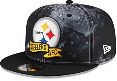 New Era 9Fifty Pittsburgh Steelers AFC KepsEra Damer/Herrar - snapback cap basebollkeps flat brim hatt Snapback, med skärm Vinter höst-vinter - One Size svart