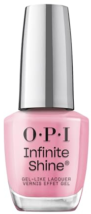 OPI Infinite Shine Nail Polish - Flamingo Your Own Way - Gel Like & Long Lasting Pink Crème Nail Polish - with Pre-Cured Gel Technology & OPI Pro-Wide Brush (15ml)