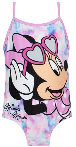 Disney Traje de Baño de Minnie | Bañadores de Natación Niña | Ropa de Baño para Niña | Bañador de Una Pieza | Rosa 2-3 Años