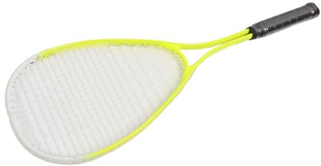 Squash Racket, Oversized Racket Squash Racket Set, Beginner Squash Racket Aluminum Alloy with Sponge Grip for Squash Gaming Playing Entertainment Matches.Yellow