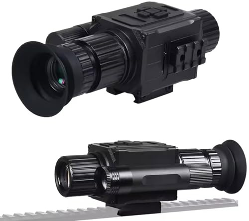 SUZLAZYR NK008 Day Night Vision Scope, 1080p HD digital monokulär kamera och pekskärm, 5X digital zoom, inbyggd IR 850 belysning för jakt