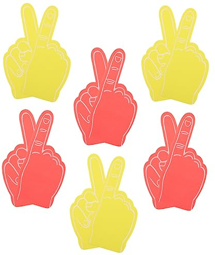 Garneck 12piezas De Espuma Mano De Espuma para Deportes Accesorio para Fiestas para Eventos Deportivos De Celebraciones Deportivos