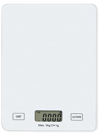 Balance de Cuisine Numérique, Balance de Cuisine Électronique de Haute Précision, Fonction Tare Acier Inoxydable, pour Alimentaire Multifonctionnel, Résistance aux rayures, Pour PâTisserie