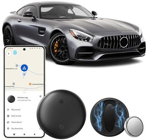 GPS Tracker per Auto Android, Localizzatore Gps Senza SIM Senza Abbonamento, Impermeabile IPX6, Custodia Protettiva Magnetica in Silicone, Batteria Sostituibile, Durata Della Batteria di 365 Giorni