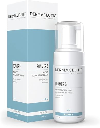 Dermaceutic Foamer 5 - Gentle foaming cleanser - Brightening face wash - Exfoliating cleanser for a clear and bright complexion - 100ml
