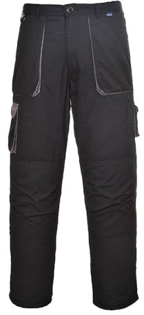 Portwest TX11 Pantalon de Sécurité Contraste Texo Noir, XXXL