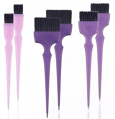PERFEHAIR Hair Dye Coloring Brushes Kit Color Applicator Tint Brush-6 Pieces