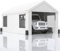 VEVOR Zeltgarage 3,7 x 6 x 2,96 m Garagenzelt aus 180 g/m² doppelseitig beschichtetes PE und verzinktes Stahlrohr Lagerzelt Carport 38 mm Säulendurchmesser Gerätezelt für 2–3 Erwachsene Weiß