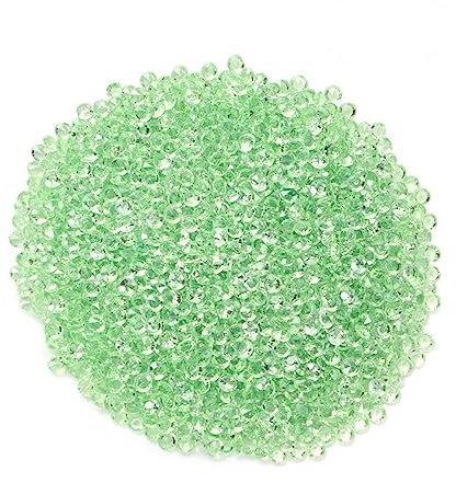 OSOLADY Acrylkristalle Spitzenkristalle Transparent 4,5mm Für Vasenfüller Hochzeitsdeko Stück Hellgrün