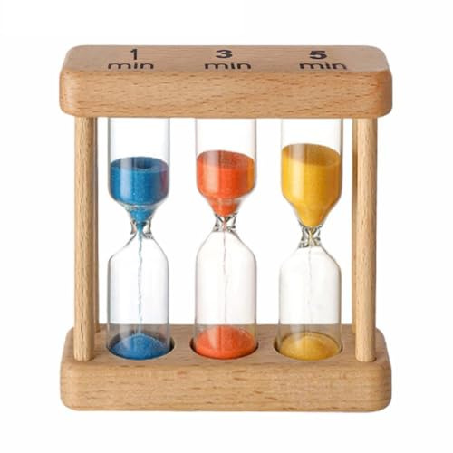 LZYWOD Minutes Combination Wooden Time Timers Brush Tea Teeth Make Kid Sand Handmade Gift Sandglass Clock Timer A7F4