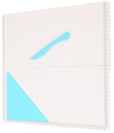 Candeon Tablero de Puntuación de Recortadores de Papel, Tablero de Puntuación de Puntaje de Puntaje Multipropósito de 320x320 Mm, Marcador de Envío de la Herramienta Plegable de