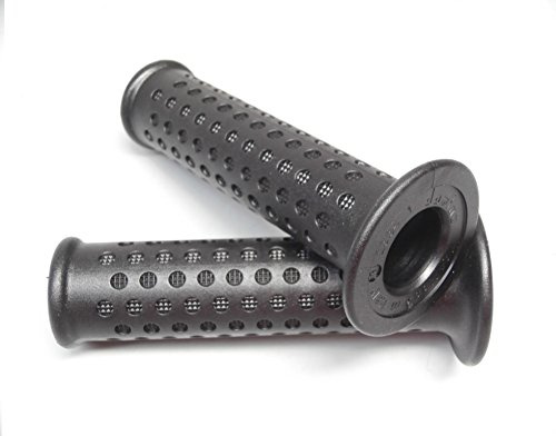 COPPIA MANOPOLE NERE DOMINO MANOPOLA NERA UNIVERSALE PER SCOOTER ZIP 50 NRG TYPHOON SCARABEO SR