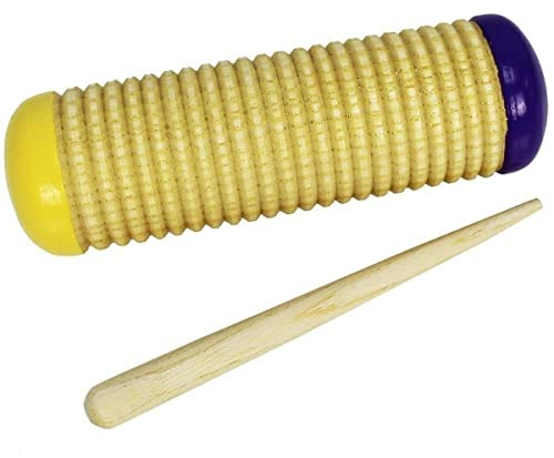 A-Star Holzshaker Maraca Guiro Schaber mit Schlägel – Rhythmus-Schlaginstrument