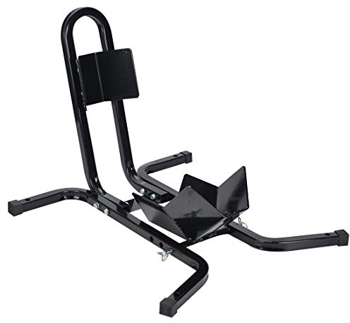 Queiting Motorcycle Motorbike Wheel Chock Locking Stand System 17-21 Front Wheels Steel Adjustable Fixing Tyre Holder Support