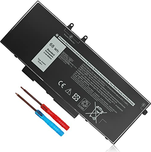 68Wh 3HWPP Battery Replacement for Latitude 5410 5510 5501 5401 5411 5511,Inspiron 7706 2-in-1, Inspiron 17 7500 7506 2-in-1Black,03HWPP 10X1J N2NLL 1VY7F 451-BCMN 15.2V