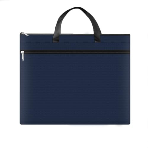 Oaygat A3 Document Bag Oxford Waterproof Book Bag for School Zipper File Bags Books Storage Pouch Zipper Documents File Organizer Storage iPad Files Storage