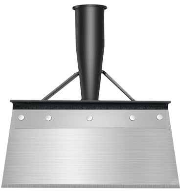 Pelle Jardinage, Outillage de Jardin, Pelle de Nettoyage Multifonctionnelle, Dispositif de Désherbage, Grattoir à Percussion, pour Espace Extérieur, Maison, Ferme(28 cm sans Poignée en Bois)