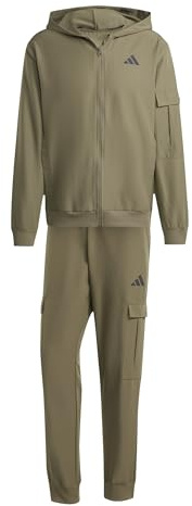 adidas Uomo CARGO TRACKSUIT, Olive Strata, XS