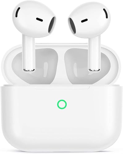 Cuffie Bluetooth, Auricolari Bluetooth 5.3 In Ear Cuffiette con 4 Cancellazione Rumore Mic, 48 Ore Wireless HiFi Stereo, IP7 Impermeabili Controlli Tattili Cuffie Senza Filo per iPhone Galaxy Android