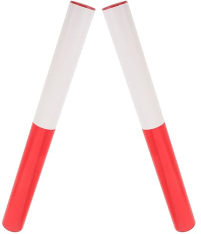POPETPOP Lot de 2 Bâtons de Relais en Plastique Abs Légers pour Course en Plein Air, pour Athlètes et Étudiants, Favorisant la Collaboration Compétitions Familiales
