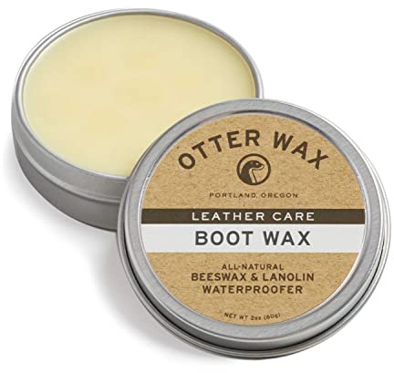 Otter Wax Cire pour bottes | 56,7 g | Imperméabilisant pour cuir entièrement naturel | Fabriqué aux États-Unis