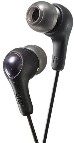 JVC HAFX7B Gumy Plus In Ear Headphones Earphones with Bass Boost and Comfortable Earbuds, Black