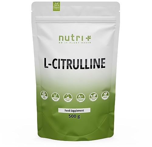 L-CITRULLINA MALATO IN POLVERE 500g - Altamente dosata + Vegan + Pura - Booster per bodybuilding e fitness - L-Citrulline Malate DL 2:1 in polvere - Qualità Premium da fermentazione vegetale