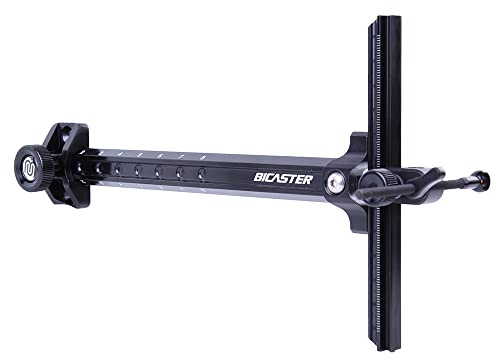 Archery Sights 9 inch Recurve Bow Sight Ambidextrous Aluminum Quick Adjustment (Black)