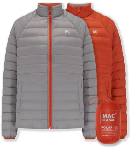 Mac in a Sac Polar Men's Packable Down Jacket | Reversible | 600 fill power RDS duck down | Lightweight 250-300g | Packs into own sack