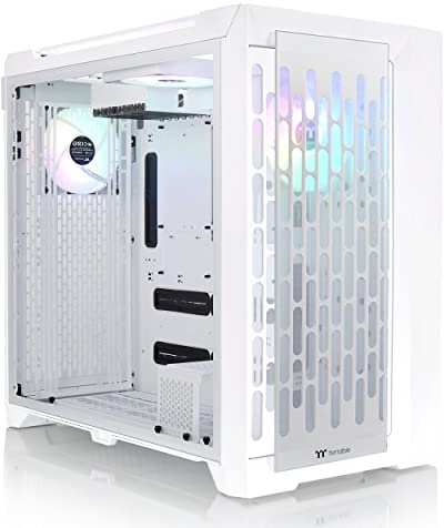 Thermaltake CTE C750 TG ARGB Snow E-ATX Full Tower with Centralized Thermal Efficiency Design; 3x140mm White CT140 ARGB Fans Pre-Installed; Tempered Glass Front & Side Panel; CA-1X6-00F6WN-01; White