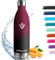 Edelstahl Trinkflasche, 1L Thermosflasche, BPA-Frei, Trinkflaschen Sport, Auslaufsicher Wasserflasche, Trinkflasche Kohlensäure Geeignet, Flasche, Thermoskanne für Fitness, Fahrrad, Camping