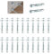 22 Set Hollow Wall Fixings Anchors, Heavy Duty Plasterboard Fixings Heavy Duty Plasterboard Wall Plugs and Screws, M6x52mm Metal Cavity Wall Fixings, Drywall Anchors Raw Plugs for Plasterboard Brick