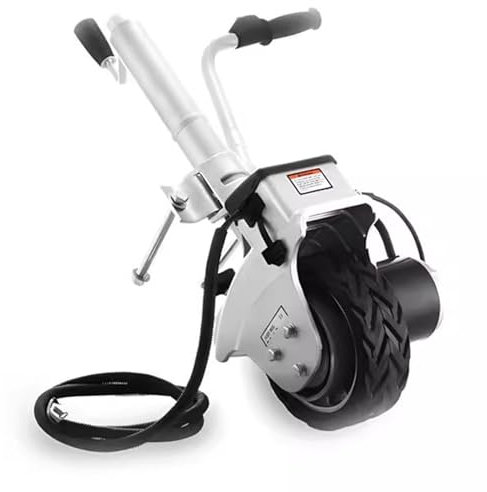 Nicvrea Motorised Jockey Wheel Motorised Jockey Wheels By - Max Load 5000Lbs, Electric Trailer Dolly, Power Mover For Boat & Trailer Maneuvering - 12V/350W Trailer Jack