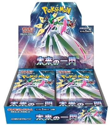 Pokemon TCG Future Flash Booster Box, 30 x japanische Pokemon Paradox Rift Booster Packs, japanische Pokémon-Pakete, japanische Pokémon-Karten, Scharlachrot und Violett, Titan-authentifiziert