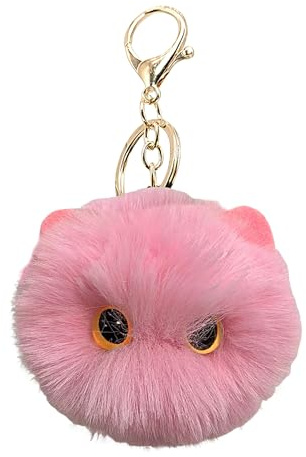 Portachiavi con ciondolo decorativo | Ciondolo in peluche a forma di gattino, adorabili gadget, decorazione da collezione per ragazze amanti degli animali, ideale per viaggi, pendolarismo, scuola