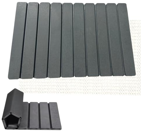 Genérico Alfombra Diatomita Baño - Stone Bath Mat, 60x39CM, Alfombra baño Secado Rapido, Alfombra de Piedra diatomita baño, Alfombrilla Plegable, Gris