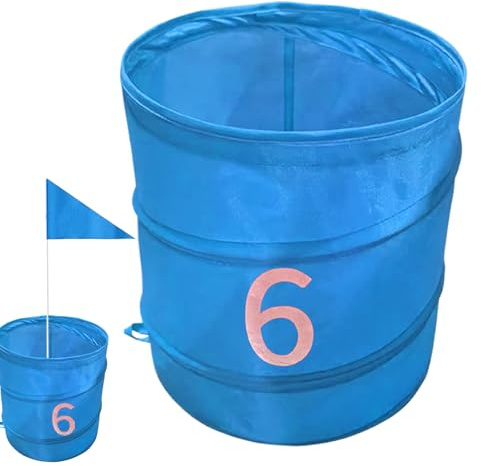 Balde De Juego De Golf para Jardín,Cubo De Almacenamiento para Juego De Práctica De Golf En Patio Trasero | Equipo Deportivo Portátil para Bolas En Césped Parque Playa Patio