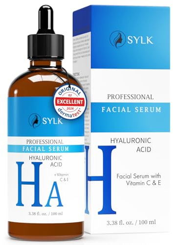 Sérum Facial Ácido Hialurónico + Vitamina C & E para Microneedling | Organico y Vegano | Antiedad, Antiarrugas y Antimanchas | 100 ml