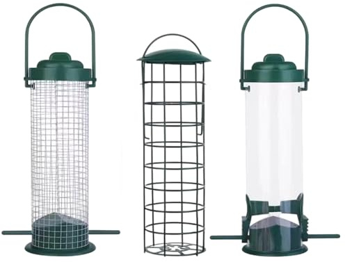 s para Aves Silvestres,Soporte de Comida de Metal Resistente al Óxido | para Aves Exterior A Prueba De Ardillas - para Colibrí Silvestre Pinzón Jardín Patio Porche Balcón Sendero