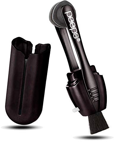 Peeps Carbon Klean Eyeglass Lens Cleaner - Efficient and Durable Carbon Microfiber Technology - Exclusively Used by NASA - 500 Uses (Black Soft Touch)