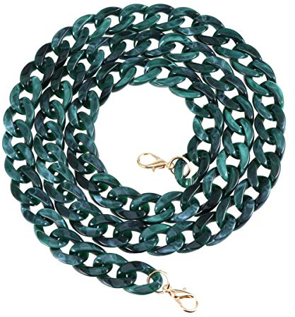 EXCEART 1Pc Tasche Riemen Acryl Geldbörse Riemen Tasche Kette Handtasche Griff Kette Riemen Ersatzkette Acryl Tasche Kette DIY Tasche Kette Riemen Handtasche Dekoration Kette für Handwerk