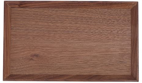 Bandeja Otomana De Madera De Nogal, Bandejas Para Servir Para Mesa De Café, Bandeja De Servicio Sólida De Madera, Platos Decorativos Vintage Para Cocina, Bandeja De Servicio De Nogal(25x15x2.3cm)
