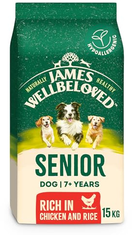 James Wellbeloved Senior Dog Food with Chicken and Rice 15kg
