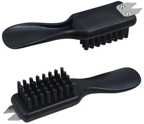 Boot Brush 2Pcs Dirt Mud Remover Golf Shoe Cleaner Stiff Bristles Shoe Brush with Spike Wrench for Golf Club Groove Hiking Shoes Farm and Walking Boot