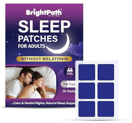 Sleep Patches for Adults Extra Strong – Natural Sleep Aid Patch for Men & Women | Magnesium Sleep Patches | 30 Patches (30-Day Supply) | Melatonin-Free Alternative to Sleep Gummies & Pills