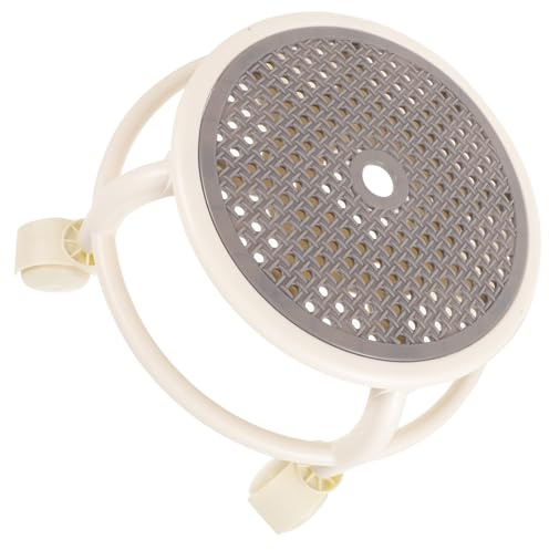 Lurrose Tabouret à roulettes Rond en Plastique, Petit Tabouret Roulant Ergonomique avec Forte Capacité de Charge, pour Pédicure et Usage Domestique