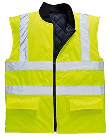 Portwest Hi-Vis Reversible Bodywarmer, Size: XL, Colour: Yellow, S469YERXL